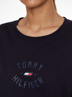 Женская теннисная футболка Tommy Hilfiger Relaxed Graphic Tee - desert sky