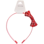 Ободок для волос детский на блистере «РОЗОВОЕ ОБЛАКО», принт клеточка, микс 6 цветов, 1см