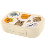 Ланч-бокс 0,8л (17,9х12,8х5,2см), пластик, 3 дизайна