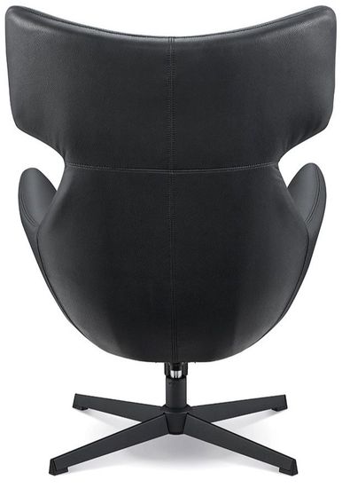 Кресло Total Black черная экокожа, ножка черный металл