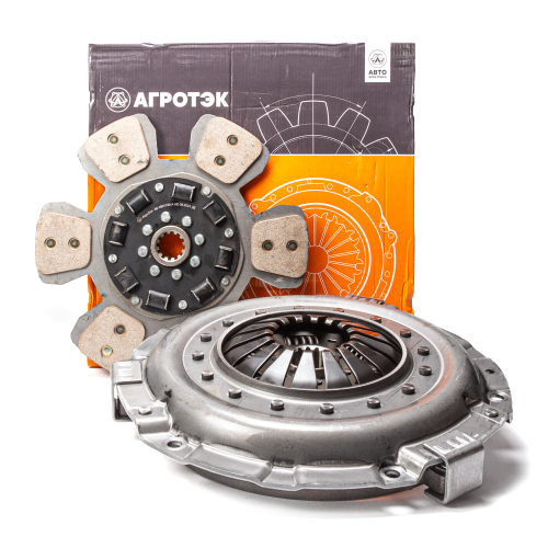 Комплект сцепления, МТЗ, дв. ММЗ (корзина сцепления лепестковая+диск сцепления металлокерамика, без муфты выключения сцепления) (ан. LUK)