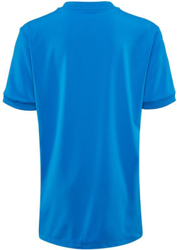 Футболка для мальчика теннисная Wilson UWII Henley - briliant blue