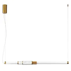 4359/14L MIDCENT ODL24 000 белый мрамор/антич. бронза/металл/акрил Подвесной светильник (ВЕРТ. И ГОРИЗОНТ) IP20 LED 14W 3000K 220V MARMI