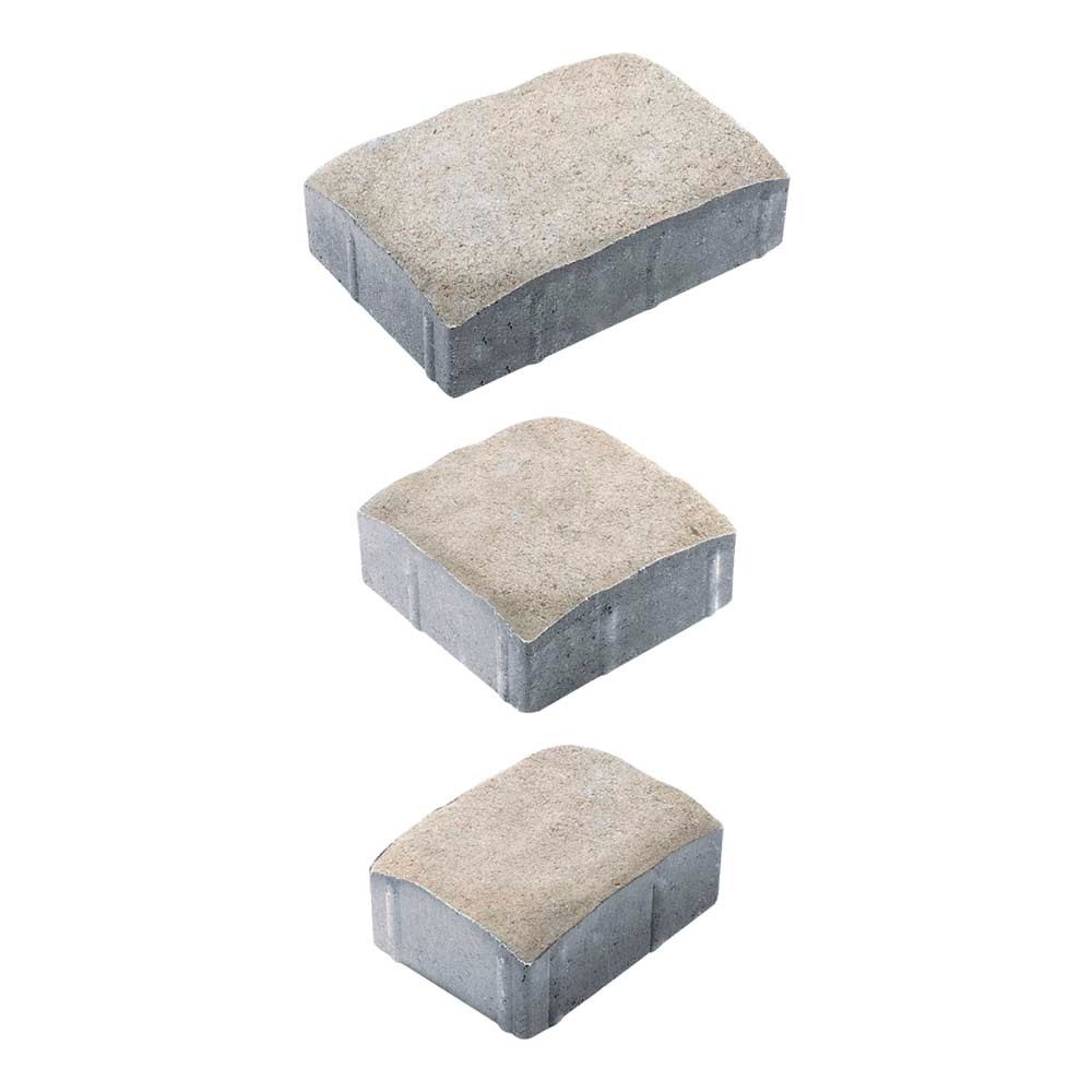 Тротуарная плитка УРИКО, комплект из 3 видов плит, Искусственный камень Степняк