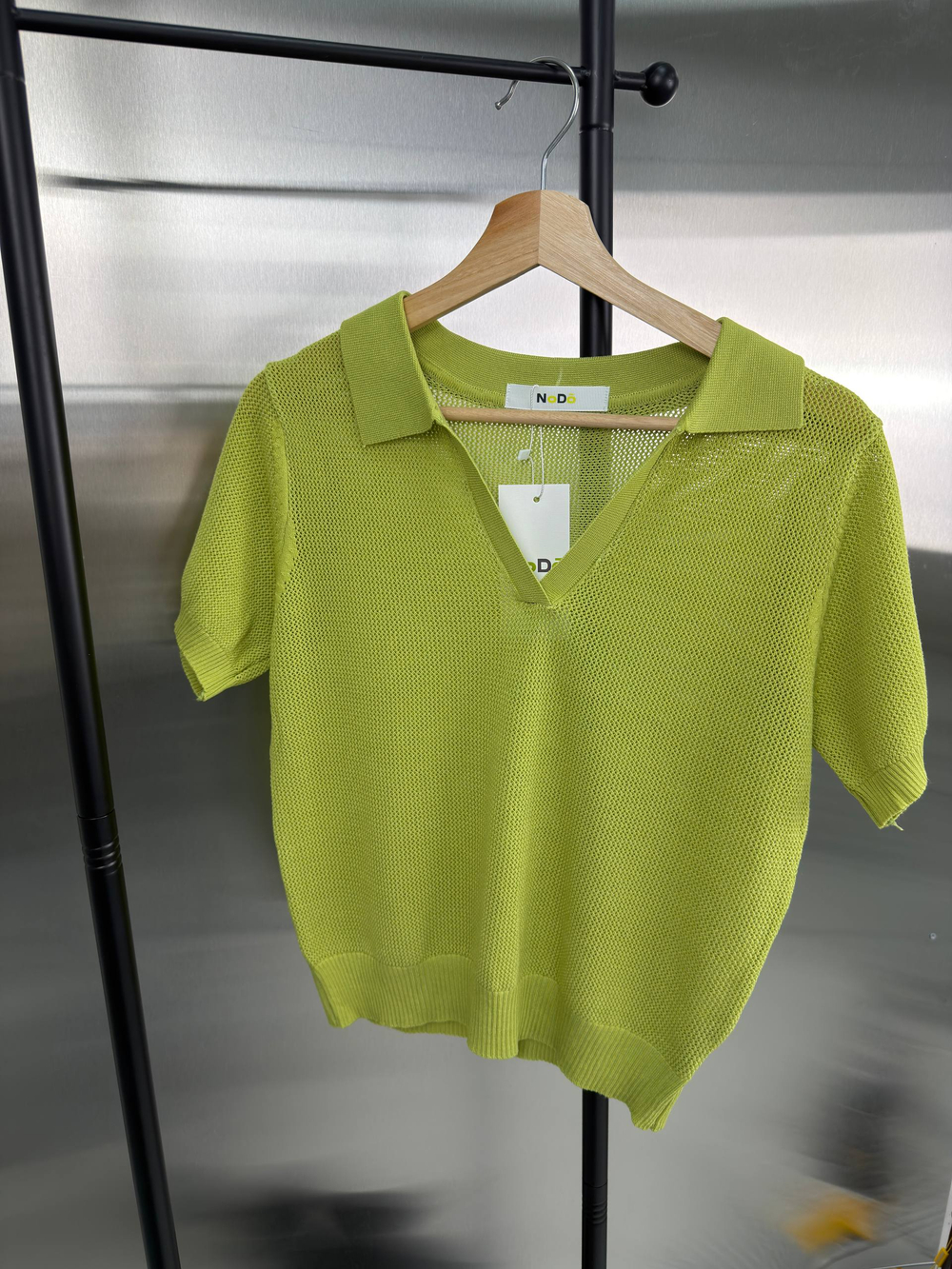 Футболка-поло женская артикул 9610 цвет "фисташковый"