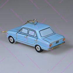 Фарфоровая ёлочная игрушка автомобиль Копейка