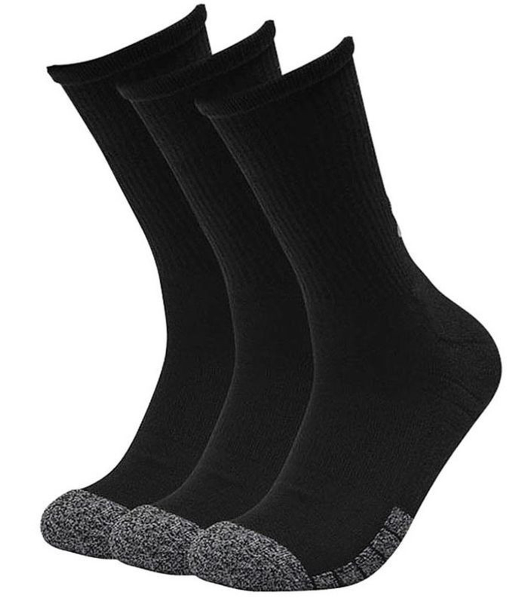 Теннисные носки Under Armour HeatGear Crew 3P - черный