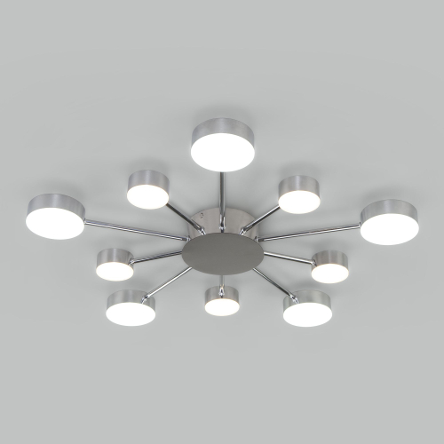 Потолочный светодиодный светильник с пультом управления 90242/10 хром