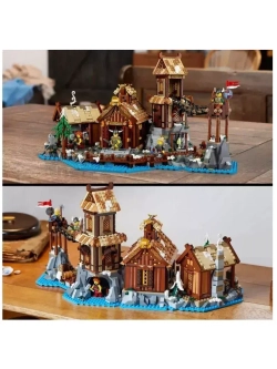 Конструктор Скандинавская деревня викингов 2103 детали