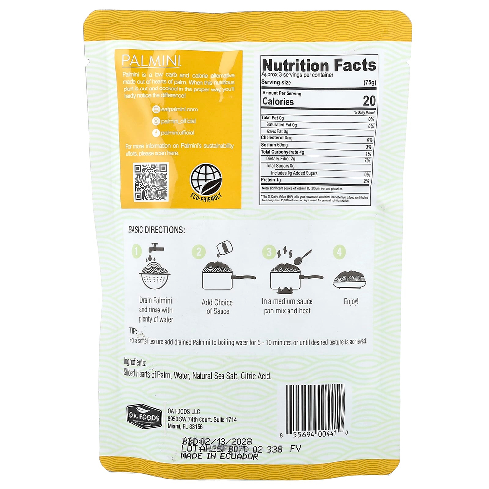 Palmini, Hearts of Palm, волосы ангела, 338 г (12 унций)