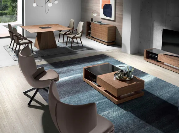 Стол Angel Cerda MI1412, 150х150 см, орех