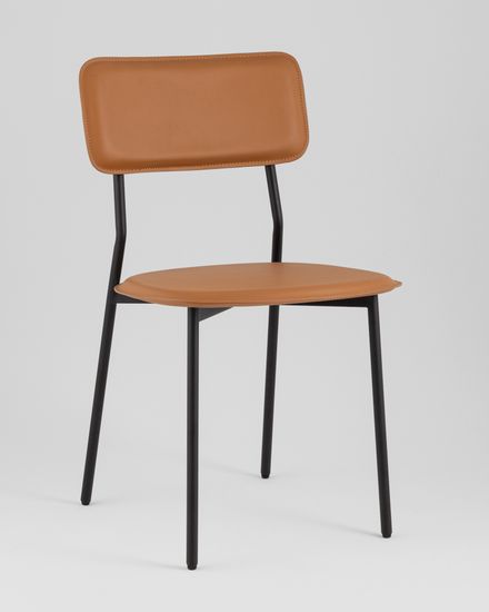 Стул обеденный Mikkie коричневая экокожа