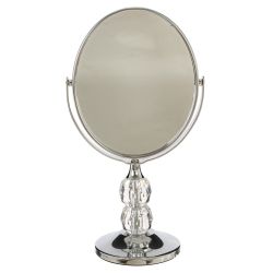 GAEM Зеркало настольное двустороннее с увеличением, L11 W7 H20 см