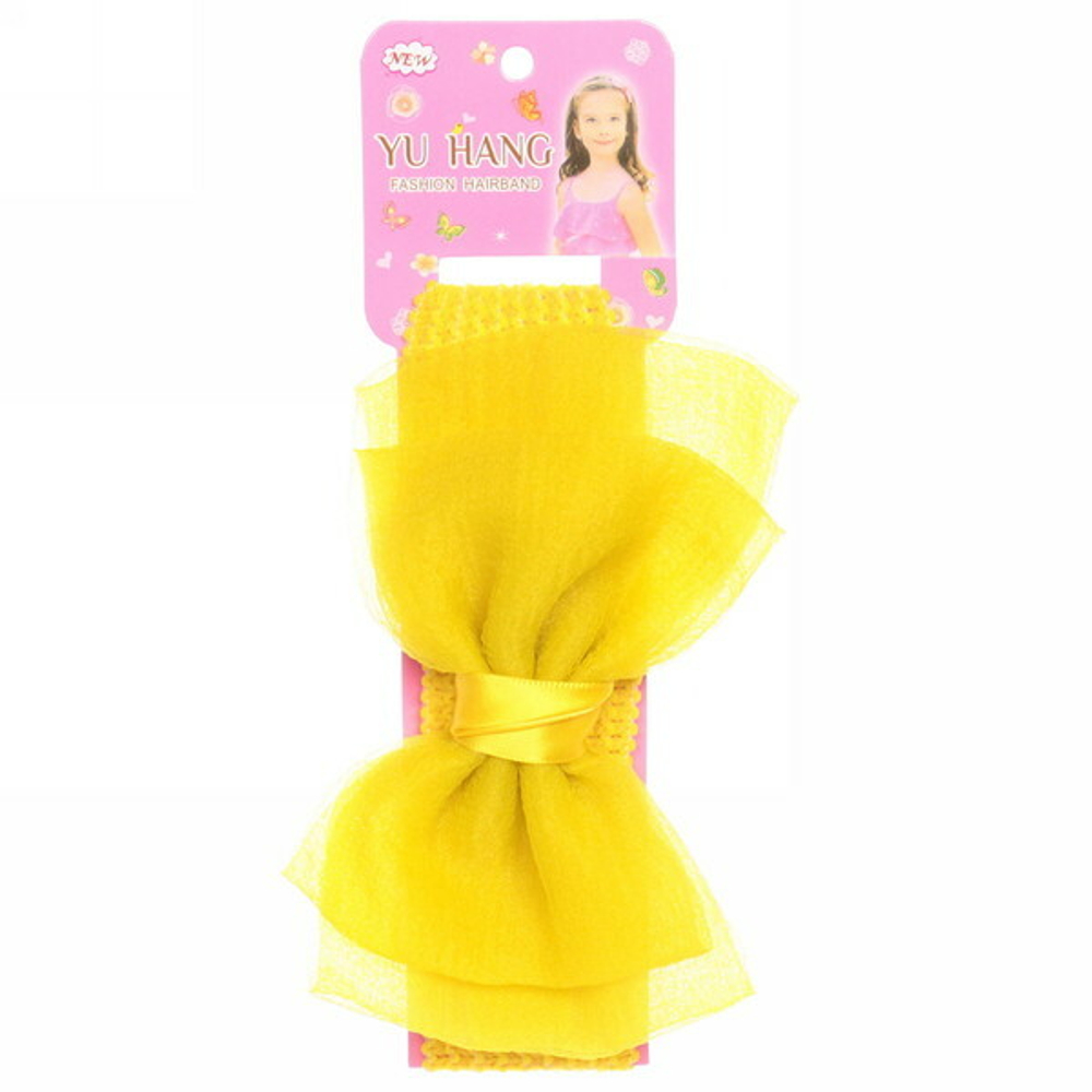 Повязка на голову детская на блистере «Little Krasa - Элис», 6 цветов, 3,5*17 см