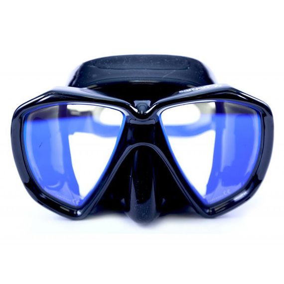 Маска с просветленными линзами Sargan Неман Черный силикон Черная рамка