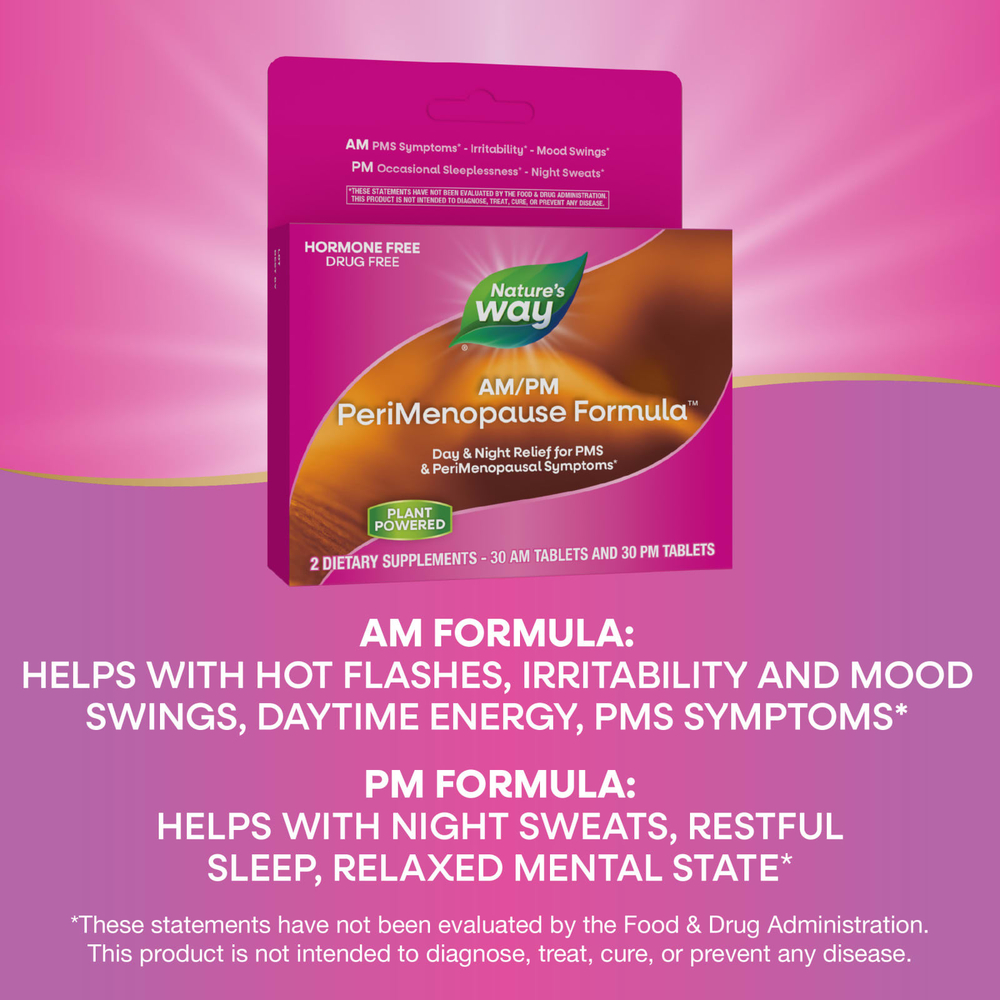 Nature's Way, AM / PM PeriMenopause Formula ™, 60 таблеток