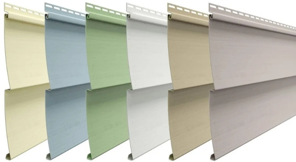 Виниловый сайдинг Döcke Standard D5C 'Елочка' фисташки/халва/пломбир/голубика/сливки/крем-брюле