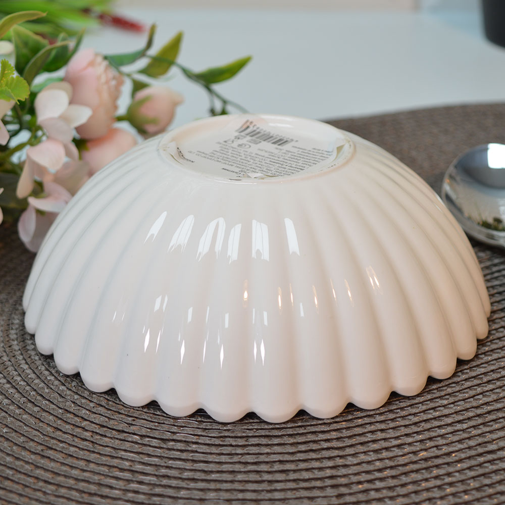 Салатник 16,5*16,5*6см белый без деколи, фарфор