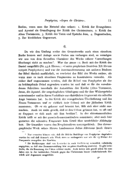 Porphyrius - Gegen die Christen | A.von Harnack