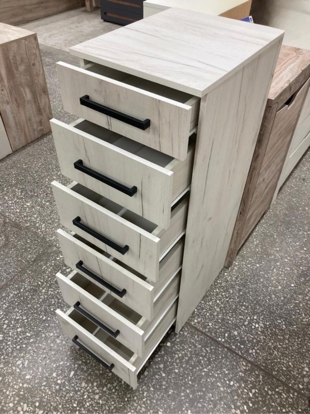 Комод Фиеста дуб крафт белый 400