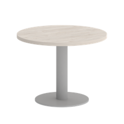 Home Office Стол журнальный круглый VR.SP-5-60.1G Денвер Светлый/Металл Серый 600*600*453