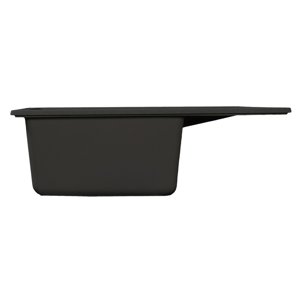 Мойка ML-GMS115 СТАНДАРТ с крылом, черный (308), 645*505*190мм