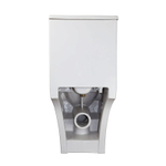 Унитаз моноблок с функцией биде Azario Lodi 350х665х750 напольный, безободковый, горизонтальный слив, сиденье дюропласт микролифт (AZ-8617B)