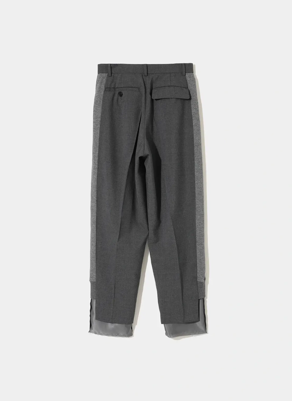 UNDERCOVER БРЮКИ КОМБИНИРОВАННЫЕ СЕРЫЕ