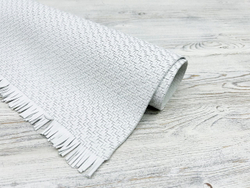 Boheme Royal White, натуральная кожа, полотно 64х100см