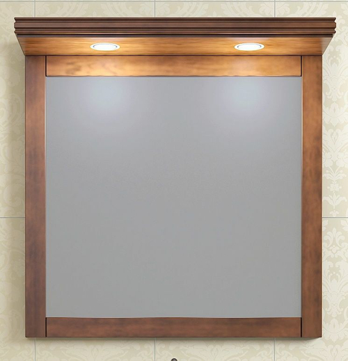 Зеркало Opadiris Мираж 80 светлый орех