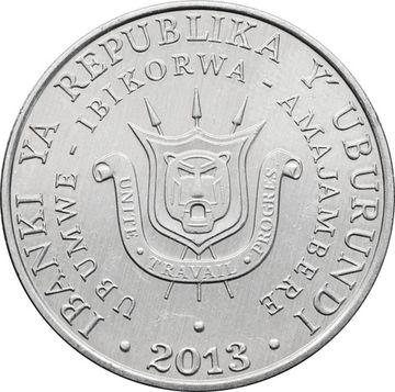 5 франков 2013 Бурунди