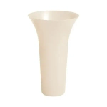 Ваза для цветов (диаметр 185 мм, высота 300 мм) (бежевый) (комплект 32 шт)