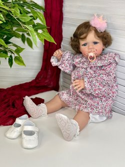 Кукла Реборн мягконабивная 60см в пакете (FA-606A1)