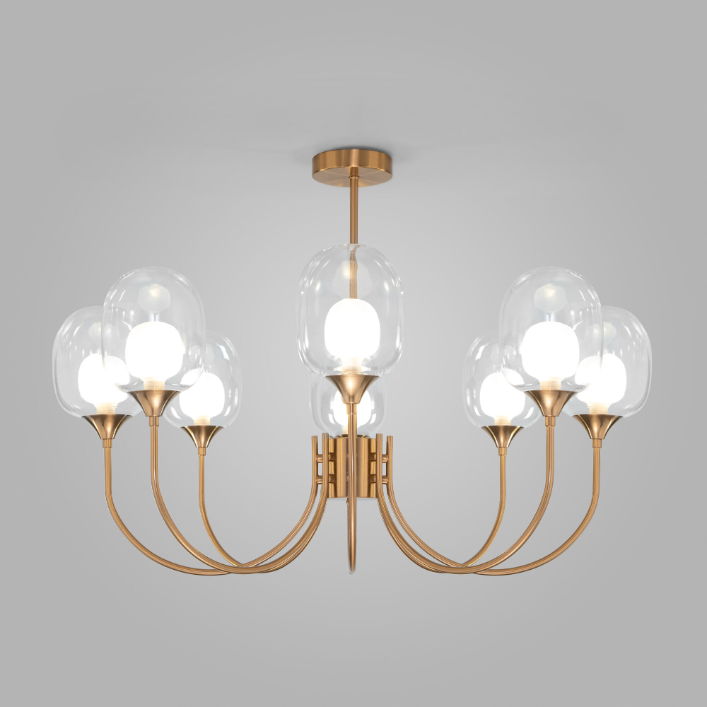 Подвесная люстра Eurosvet Spritz 70217/8 латунь