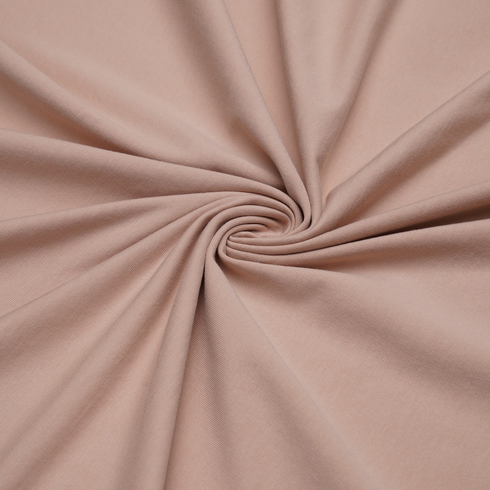 Футер 2-х нит., 92% хлопок, 8% ПУ(эластан), 250 гр/м2, бежевый (10844)