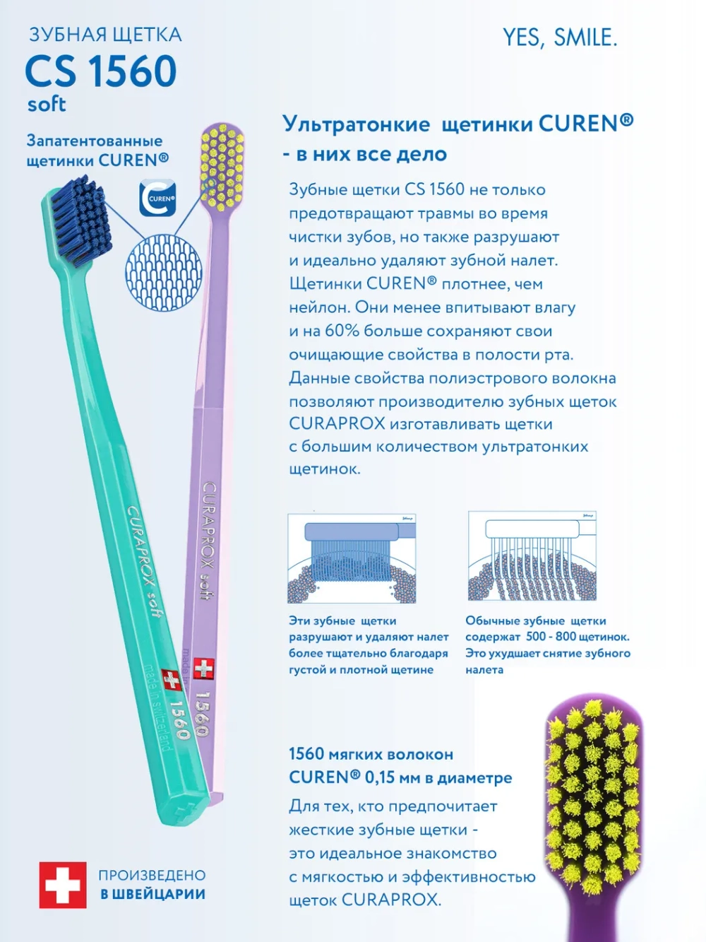 Зубная щетка Curaprox CS 1560 Soft