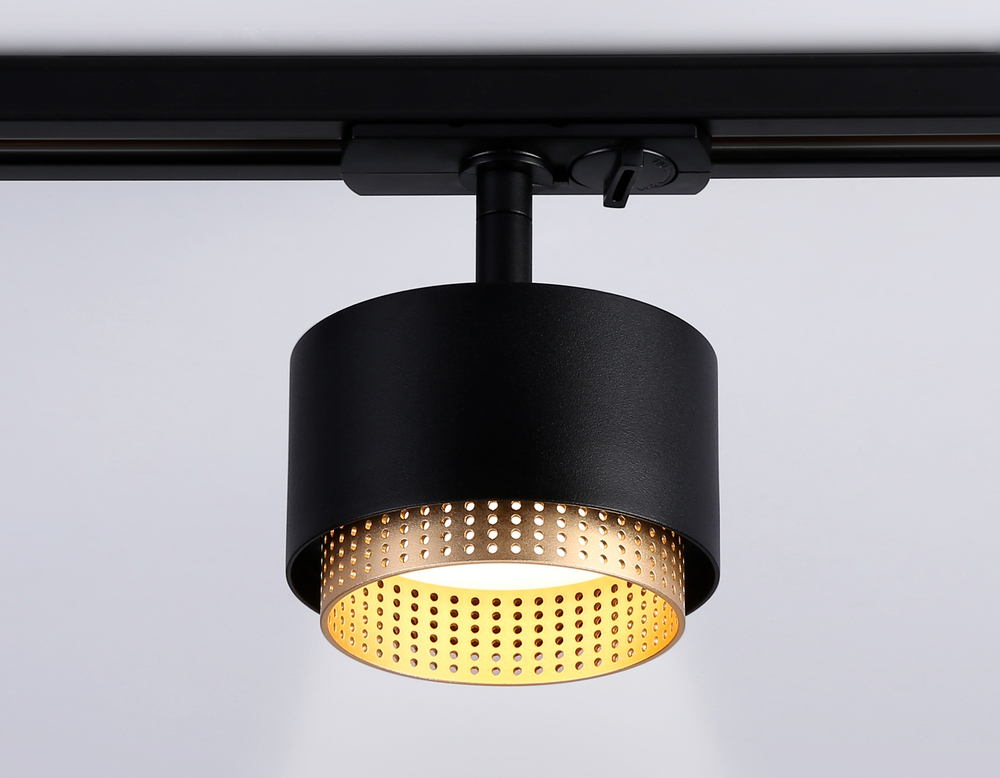 Светильник трековый GL5381 BK/GD черный/золото GX53 max 12W D95*130