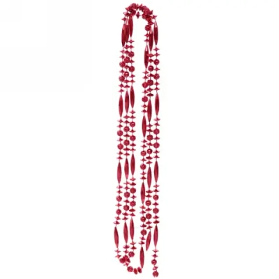 Бусы на ёлку 2м «Бриллианты», Красный