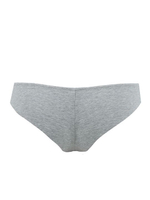 Хлопковые трусы-бразилиана с низкой линией талии (Размер: 5 размер) (Цвет: белый)