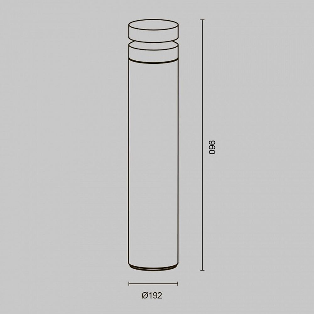 Наземный низкий светильник Maytoni Betone O469FL-L20CM3K1