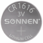 батарейка литиевая CR1616 1 шт. "таблетка дисковая кнопочная" SONNEN Lithium в блистере (40 штук в упаковке)