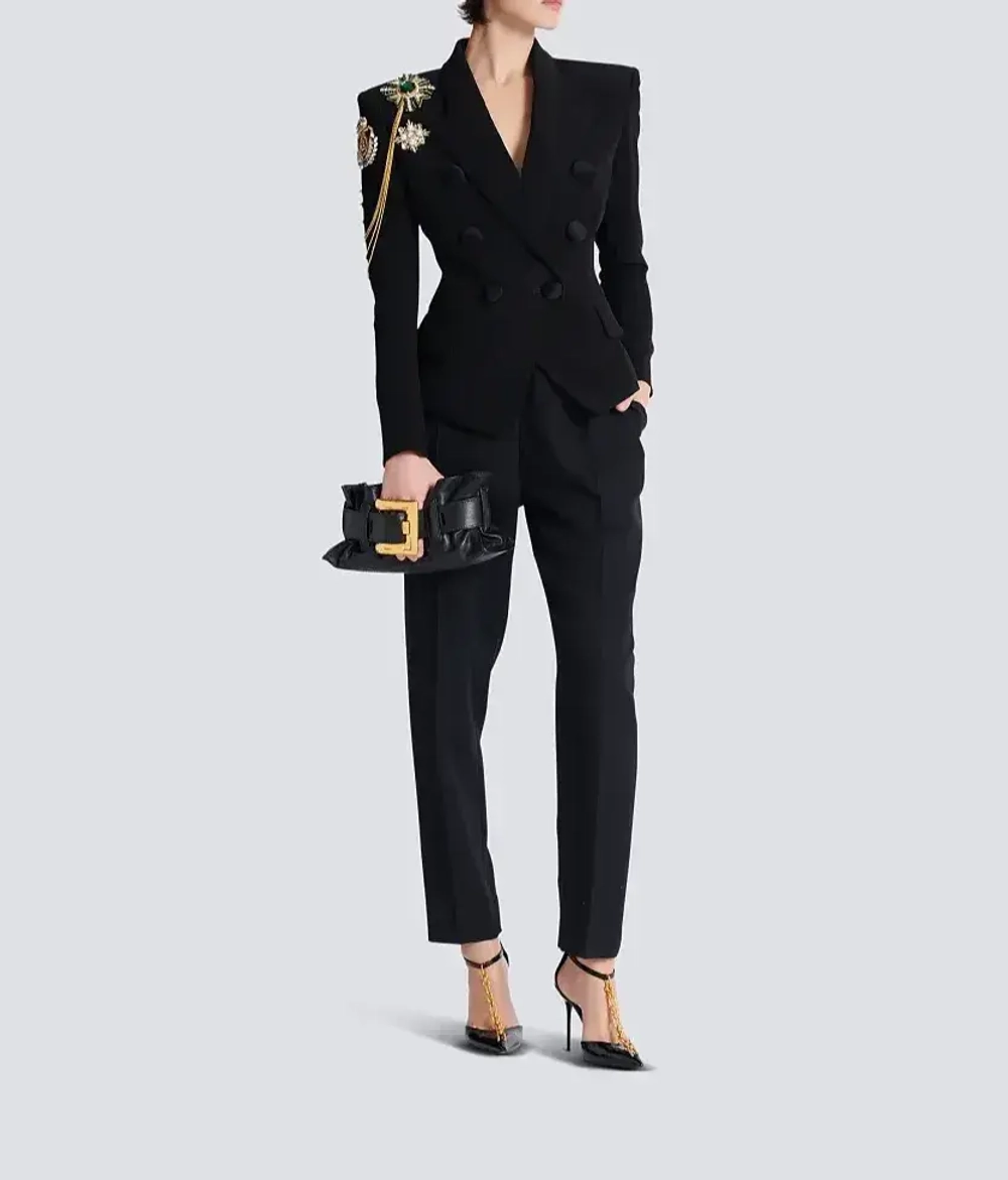 Мини-сумка Anthem из телячьей кожи от Balmain