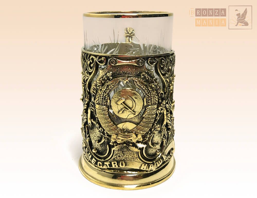 подстаканник СССР - Славься, Отечество наше свободное