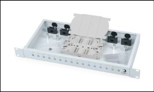 Кросс бокс Cabeus оптический, на 16 ST, со сплайс пластиной и КДЗС, FO-19-16ST