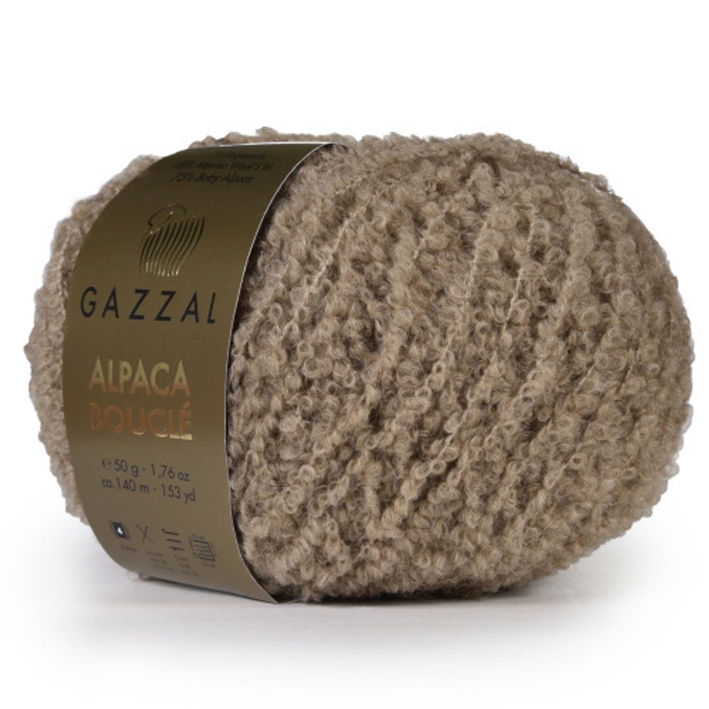 Пряжа Gazzal Alpaca Boucle (125)