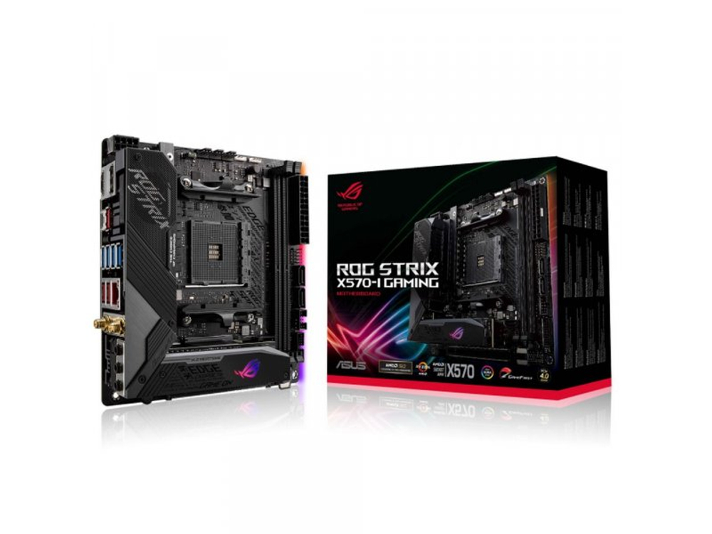 Материнская плата Asus ROG Strix X570-i Gaming, Socket AM4, AMD X570, mATX, RTL [90MB1140-MVAAY0]