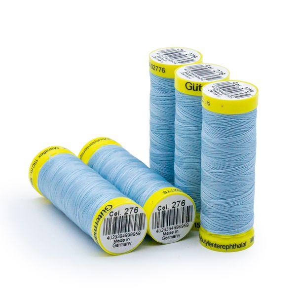 Нитки для трикотажа Gutermann Maraflex 120 (150 метров), 5 кат. | 276 бледно-голубой