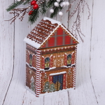 Банка жестяная «Пряничный домик» 21,5*14*9см