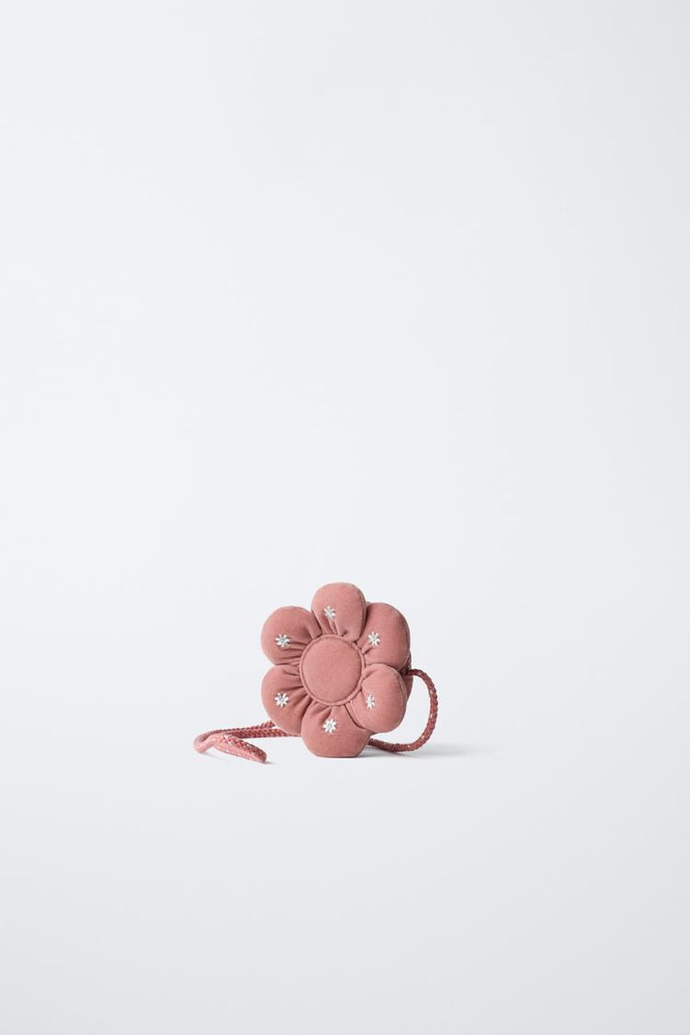 ZARA СУМКА С ЦВЕТКОМ, РОЗОВЫЙ