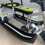 Снегокат 507 высокий SNOWKAT TWINS BABY Wheel для двоих, с 2 склад спинк. П-обр толкат. колёса Мишка